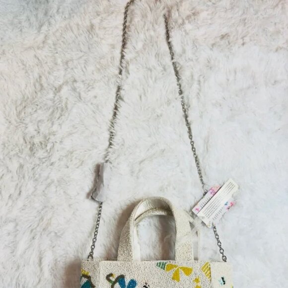 Beaded Bag Bag Beach Scene Handcrafted in India Tik Tok Viral NWT - Picture 6 of 6